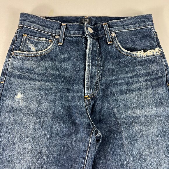 Citizens Of Humanity Jeans Womens 28x25* Liya Crop High Rise Floral Denim Tag 25 - Picture 2 of 16